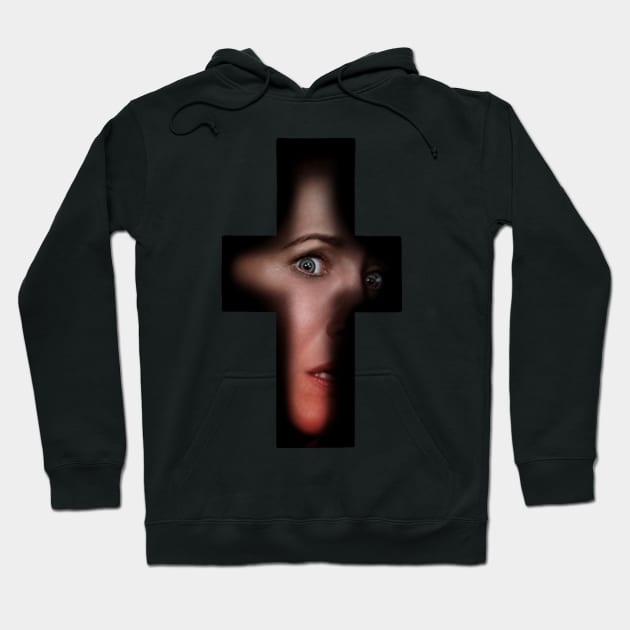 the conjuring cross Hoodie by thejesamestreet